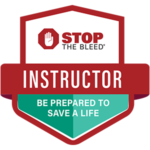 Odznaka instruktora STOP THE BLEED — Be prepared to save a life